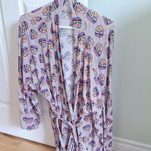 Colorful Patterned Women's Robe